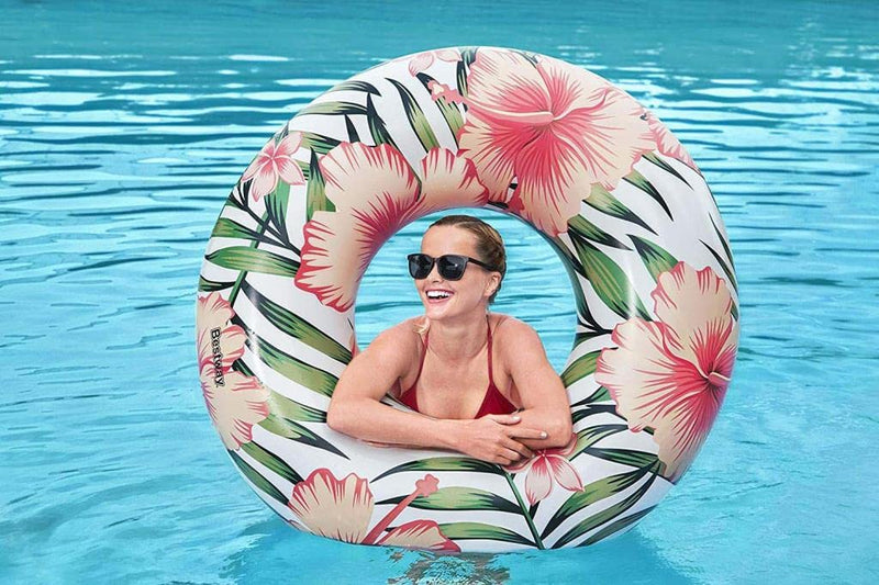 BESTWAY |Tropical Palms 36237 Swim Ring  Assorted Colours 119cm | BES115TOY01346