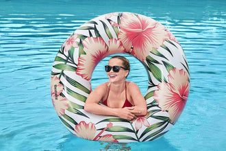 BESTWAY |Tropical Palms 36237 Swim Ring  Assorted Colours 119cm | BES115TOY01346