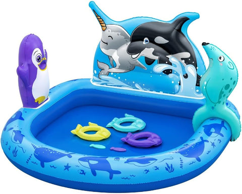 BESTWAY | Polar Pals Water Play Centre 134x131x73cm | BES115TOY01837