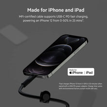 BELKIN | BOOSTâ†‘CHARGE Pro Flex 15W Usb-C Braided Silicone with Lightning 3M Black for Iphone & Ipad | CAA011BT3MBK