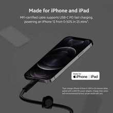 BELKIN | BOOSTâ†‘CHARGE Pro Flex 15W Usb-C Braided Silicone with Lightning 3M Black for Iphone & Ipad | CAA011BT3MBK
