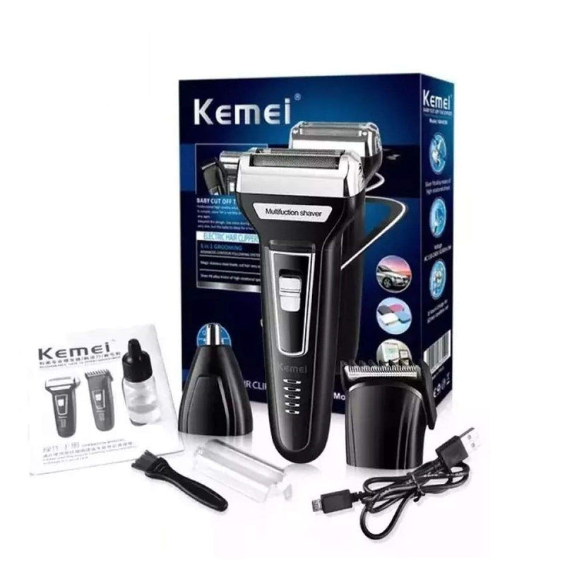 KEMEI | Multi Functional Waterproof 3 In 1 Grooming Kit | KM-6558