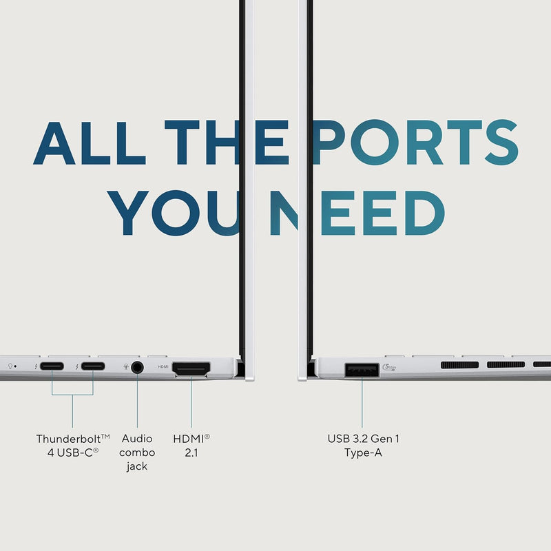 ASUS | Zenbook 14 OLED Ultra Portable Laptop 14inch AI Boost Intel Ultra I7 16GB 1TB SSD UX3405MA-OLEDU7B | MASITNUX34052