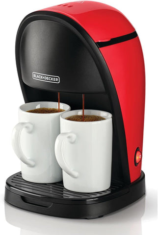 BLACK+DECKER | Twin Serve Coffee Maker Machine With 250ml Water Tank | DCM48-B5