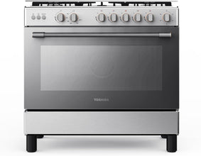 TOSHIBA | Stainless Steel Cooking Range 5 Gas Burners Full Gas Made in Turkey 90cm | F280SCB