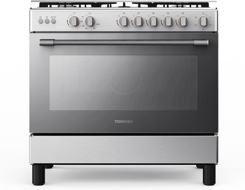 TOSHIBA | Stainless Steel Cooking Range 5 Gas Burners Full Gas Made in Turkey 90cm | F280SCB