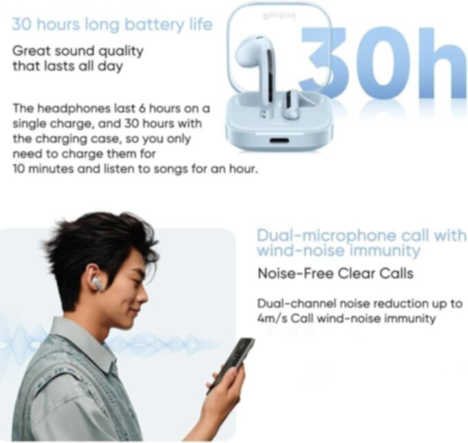 REDMI | Buds 6 Active - White | BHR8391GL