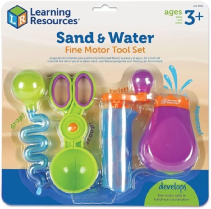 LEARNING RESOURCES UK| Sand & Water Fine Motor Tool Set (3+ Years) | LER5559