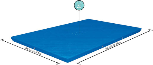 BESTWAY | Rectangle Pool Cover For Above Ground Pools 264x174cm | BES115TOY01904
