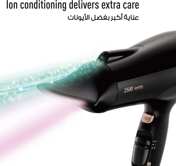 PANASONIC | Ionity Hair Dryer 2500W Black For Fast Drying And Smooth Finish | EH NE 84