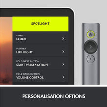LOGITECH | Spotlight Advanced Wireless Presentation Remote Silver |