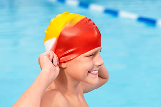 BESTWAY | Lil Color Wave Swimming Cap 3+ Years Silicone Child Size | BES115TOY01807