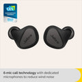 JABRA | Elite 5 True Wireless In-Ear Headphones with Active Noise Cancellation Black | 100-99181000-60