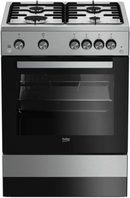 BEKO | Freestanding Gas Cooker 60 cm 4 Burners | FSGT61121DXL