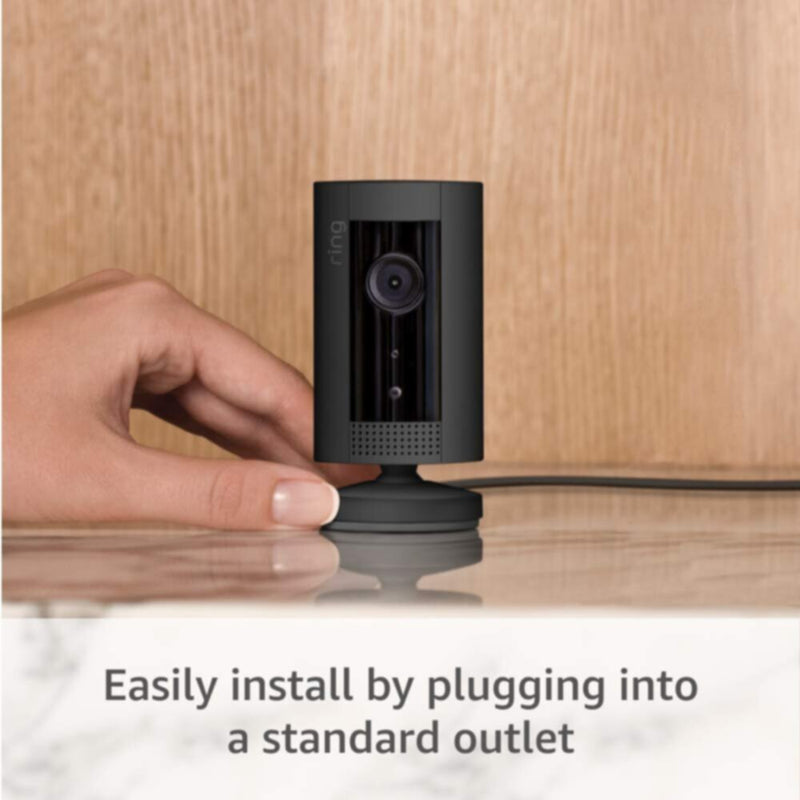 RING | Indoor Cam Plug-in Wi-Fi Security Camera Black | MMWEIINDRCAMB