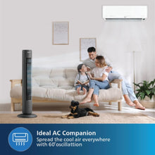 PHILIPS | 5000 Series Bladeless Technology Tower Fan with Touchscreen Panel and Remote Control Black | CX5535/11