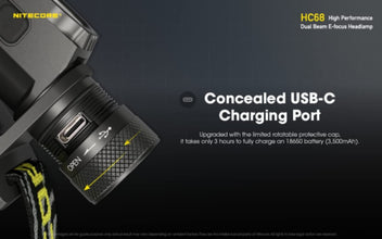NITECORE | Focusable Headlamp, 2000 Lumen | HC68