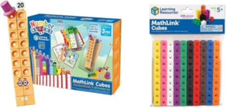 LEARNING RESOURCES UK| Mathlink Cubes Numberblocks 11-20 Activity Set (3+ Years) | LSP0950-UK