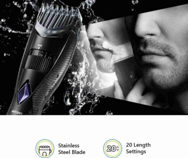 PANASONIC | Wet/Dry Precision Cutting Rechargeable Trimmer with Quick Adjust Dial | ER GB 37