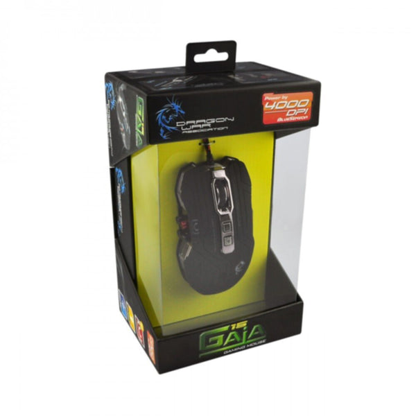 DRAGONWAR | Gaming Mouse Gaia 4000 DPI with Virbation Function Black | G15