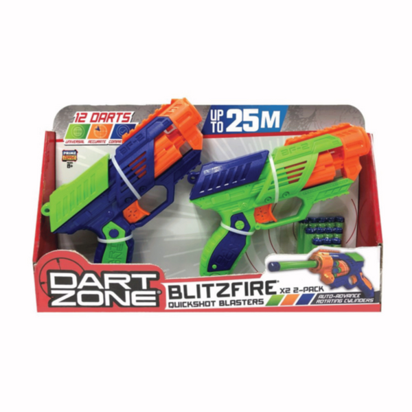 TOYPRO | Dart Zone Blitzfire X2 Value Blaster 2pck | 6359-1-EU