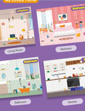 PANDA JUNIOR | PJ013-4 Reusable Stickers-My Lovely Home | 49700422