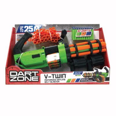 TOYPRO | Dart Zone V-Twin Mootorized Gatling Belt Blaster | 6400-EU