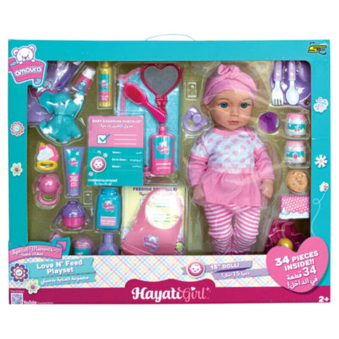 Baby Amoura Love & Feed Playset  Doll 15