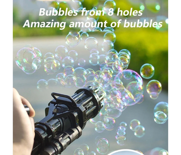 New Kids Gatling Bubble Gun Toys Summer Automatic Soap Water Bubble Machine For Children Toddlers Indoor Outdoor Wedding Bubble | JPH9537