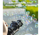 New Kids Gatling Bubble Gun Toys Summer Automatic Soap Water Bubble Machine For Children Toddlers Indoor Outdoor Wedding Bubble | JPH9537