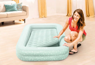 INTEX | Kidz Travel Bed w/ Hand Pump - Stars | 42166810