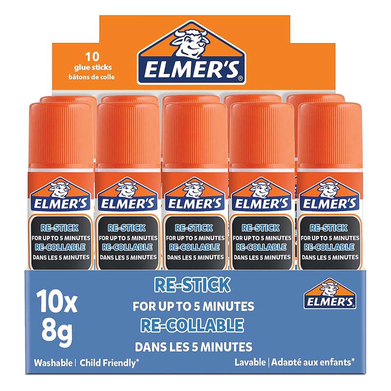 ELMER'S | Re-Stick Glue Stick 8gm Bx=10Pcs | EM-2137852