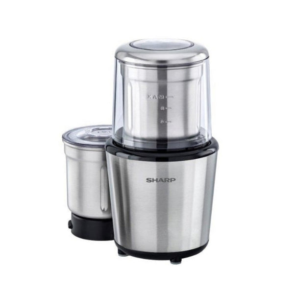 SHARP | Wet And Dry Stainless Steel Grinder With Chopper 200W | EM-GP21-S3