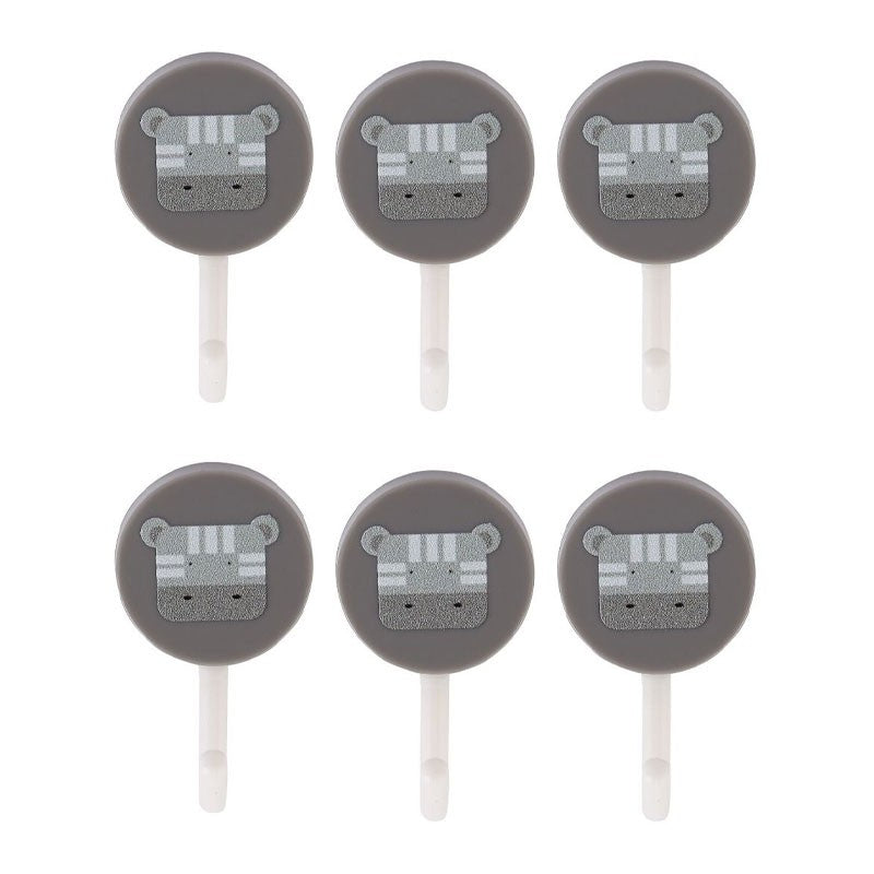 EPSILON | 6 Pcs Adhesive Hook Maximum Capacity 1KG Hook For Clothes Hats Scarves Kitchen Supplies | EPS1310