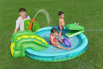 BESTWAY | Crocodile Water Play Center 224x181x72cm | BES115TOY01841