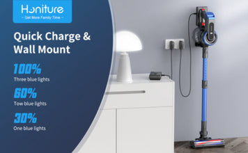 Honiturer Cordless Vacuum Cleaner S12 Led Touch Screen 1.2L 400W