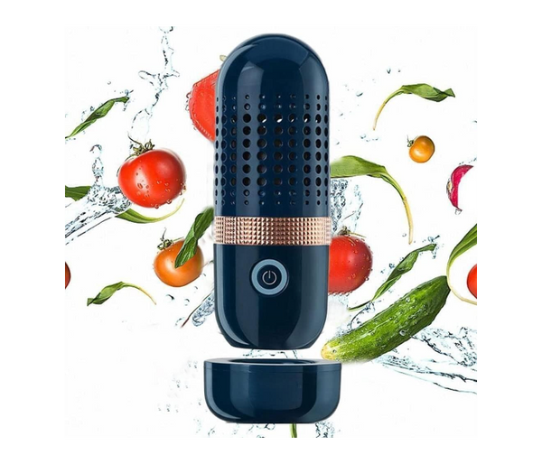 Portable Multifunctional Vegetable Cleaning Machine Capsule Automatic Cleaner Scrubber Wireless Charging | JPO6373