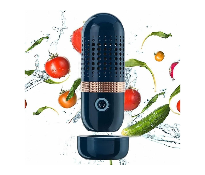 Portable Multifunctional Vegetable Cleaning Machine Capsule Automatic Cleaner Scrubber Wireless Charging | JPO6373