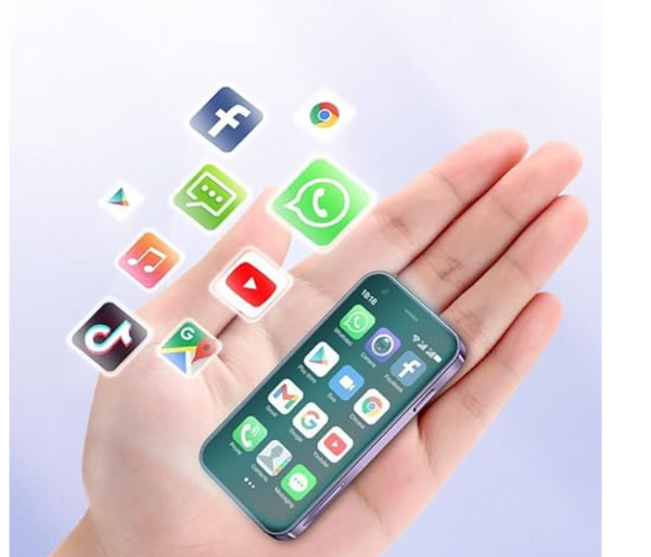 New 2025 15 Pro 4G Mini Smartphone – Dual SIM, 3" HD Display, Front Camera, Social Media & Chat Ready (Facebook, TikTok, Instagram, WhatsApp), WiFi,, 1500mAh – Ultra-Compact Pocket Phone | JPN9152
