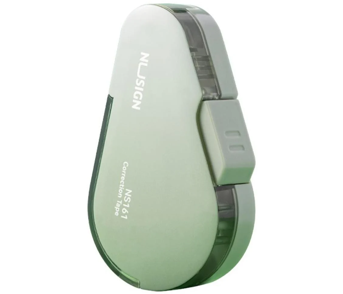 DELI | High Coverage Correction Tape Green 5mm x 6 meter Size Ink Proof Curved Surface Ideal for Office and School Use - NS161 - Green | JPO6609