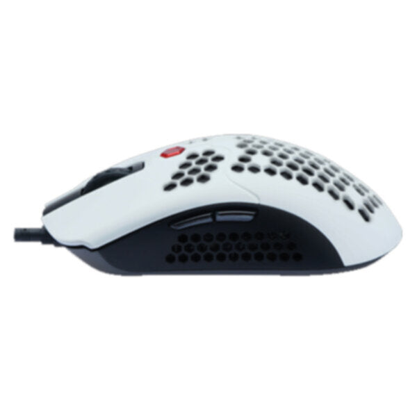 DRAGONWAR | Ultra-Light Honeycomb RGB Gaming Mouse 12000 DPI White | ELE-G25-WH