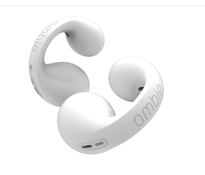 Ambie Sound Earcuffs 1:1 Ear Earring Wireless Bluetooth Earphones  White | JPM8036
