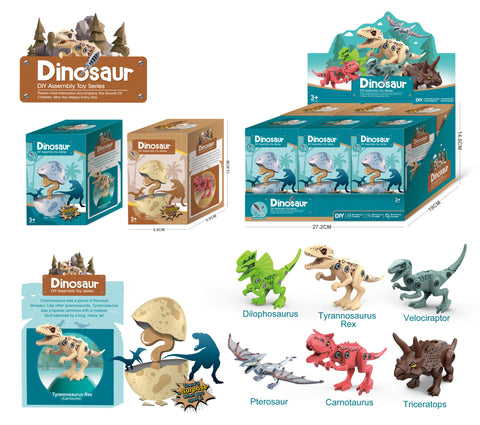 NTOYS |  Assembling Dinosaur Egg 6Pcs Display Box 6Astd | 48225261