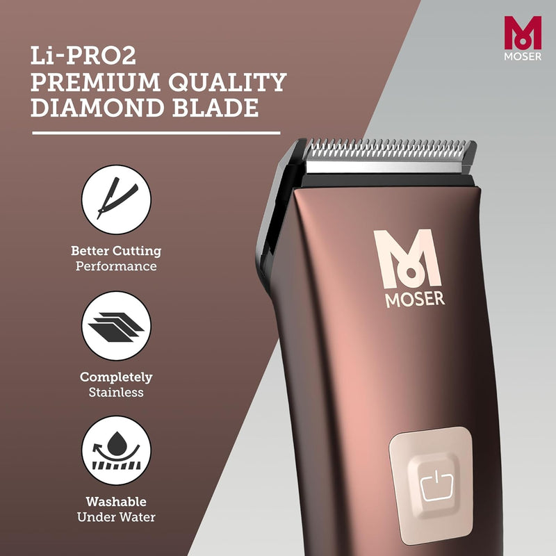 MOSER | Li-Pro 2 Professional Cord / Cordless Hair Clipper| 1888-0151