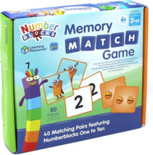 LEARNING RESOURCES UK| Numberblocks Memory Match Game (3+ Years) | HM95399-UK