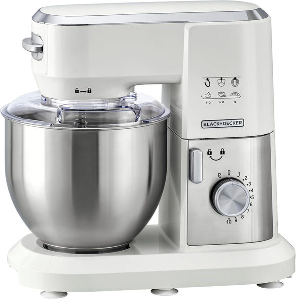 BLACK+DECKER | Multifunction Kitchen Machine Stand Mixer 6L 1000W | MKM100-B5