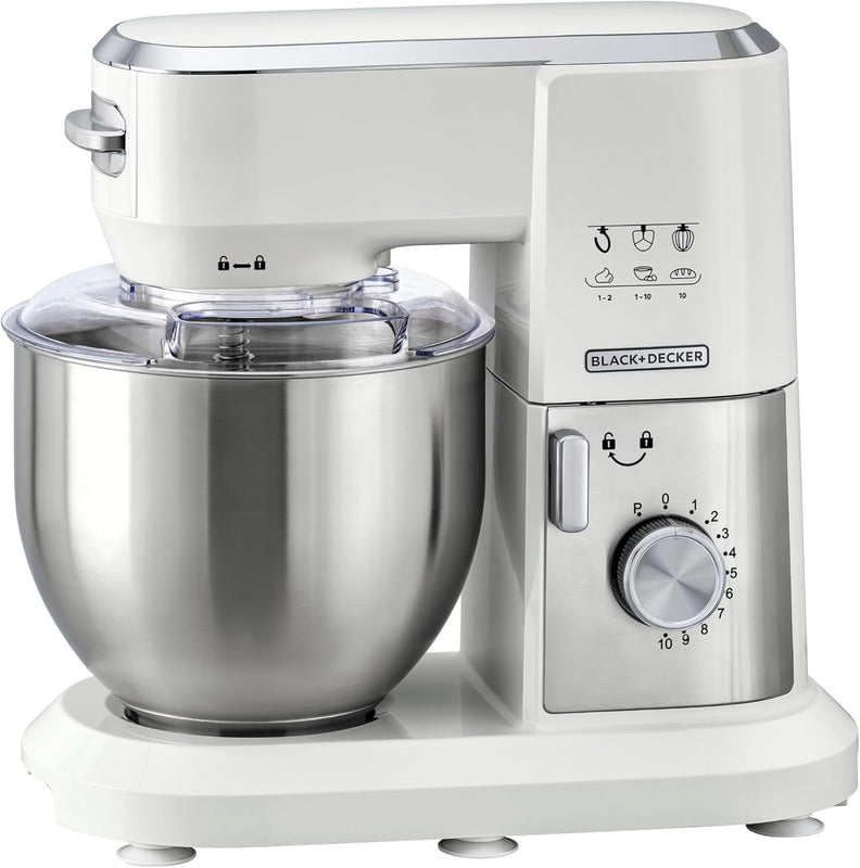 BLACK+DECKER | Multifunction Kitchen Machine Stand Mixer 6L 1000W | MKM100-B5