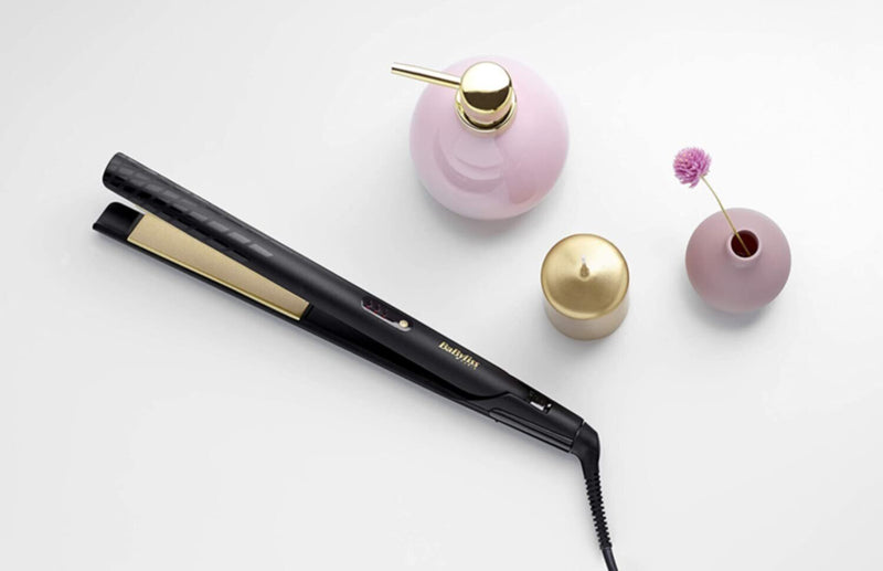 BABYLISS | Hair Straightener Gold Ceramic 3 Temperatures LED 24mm | ST 420 SDE