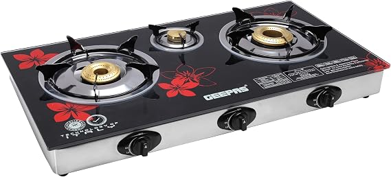 GEEPAS | Gas Cooker 8mm Tempered Glass Top | GK6759