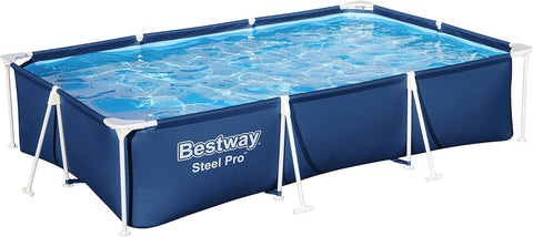 BESTWAY | Steel Pro Swimming Pool Set Dark Blue Square 9ft10inch-3mx2.01mx66cm | BES115TOY01890